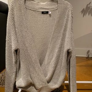 BDG plunge / cross front sweater
